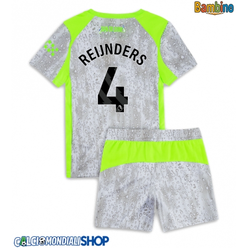 Maglie da calcio Manchester City Tijjani Reijnders #4 Terza Maglia Bambino 2025-26 Manica Corta + Pantaloni corti)